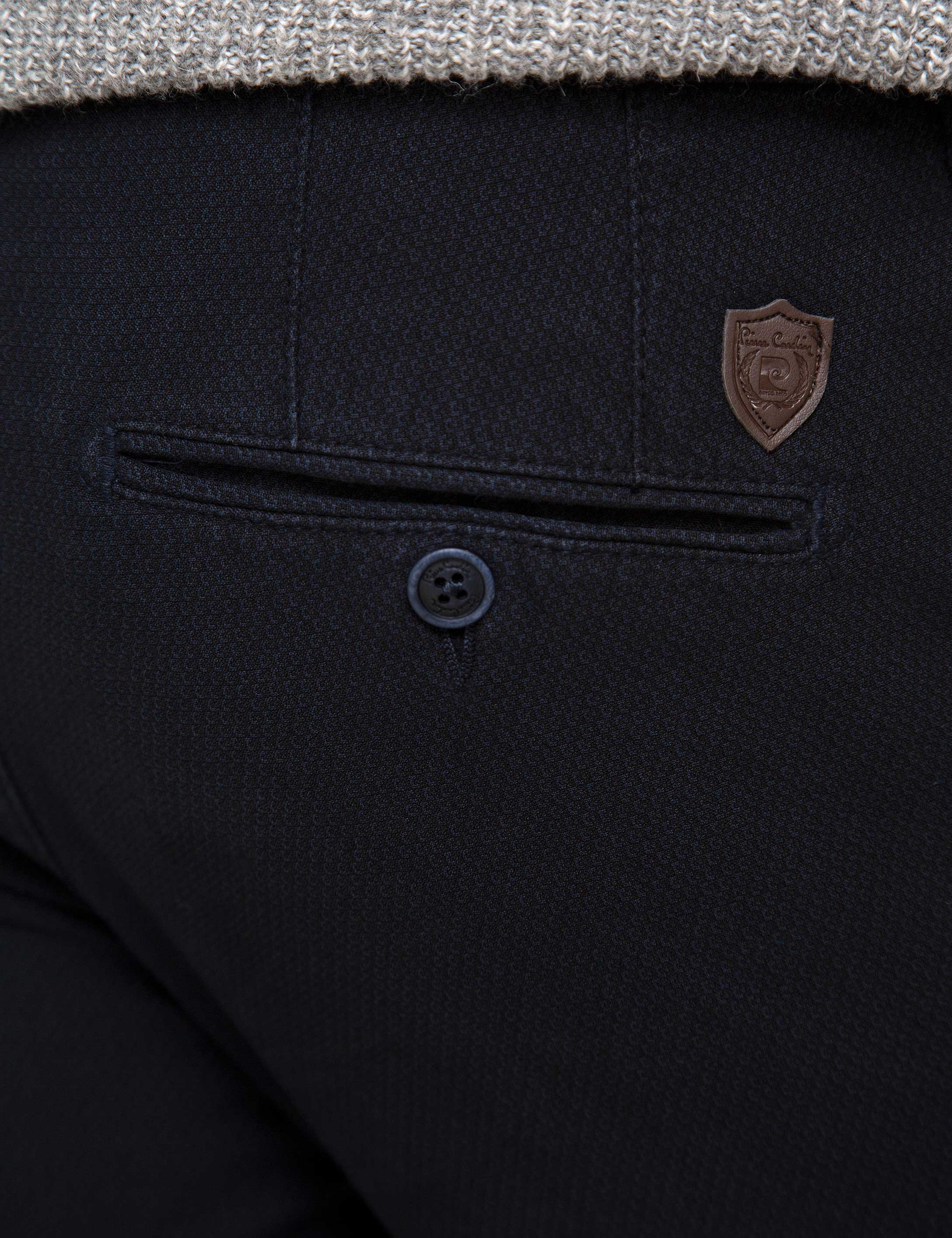 Lacivert Slim Fit Chino Pantolon