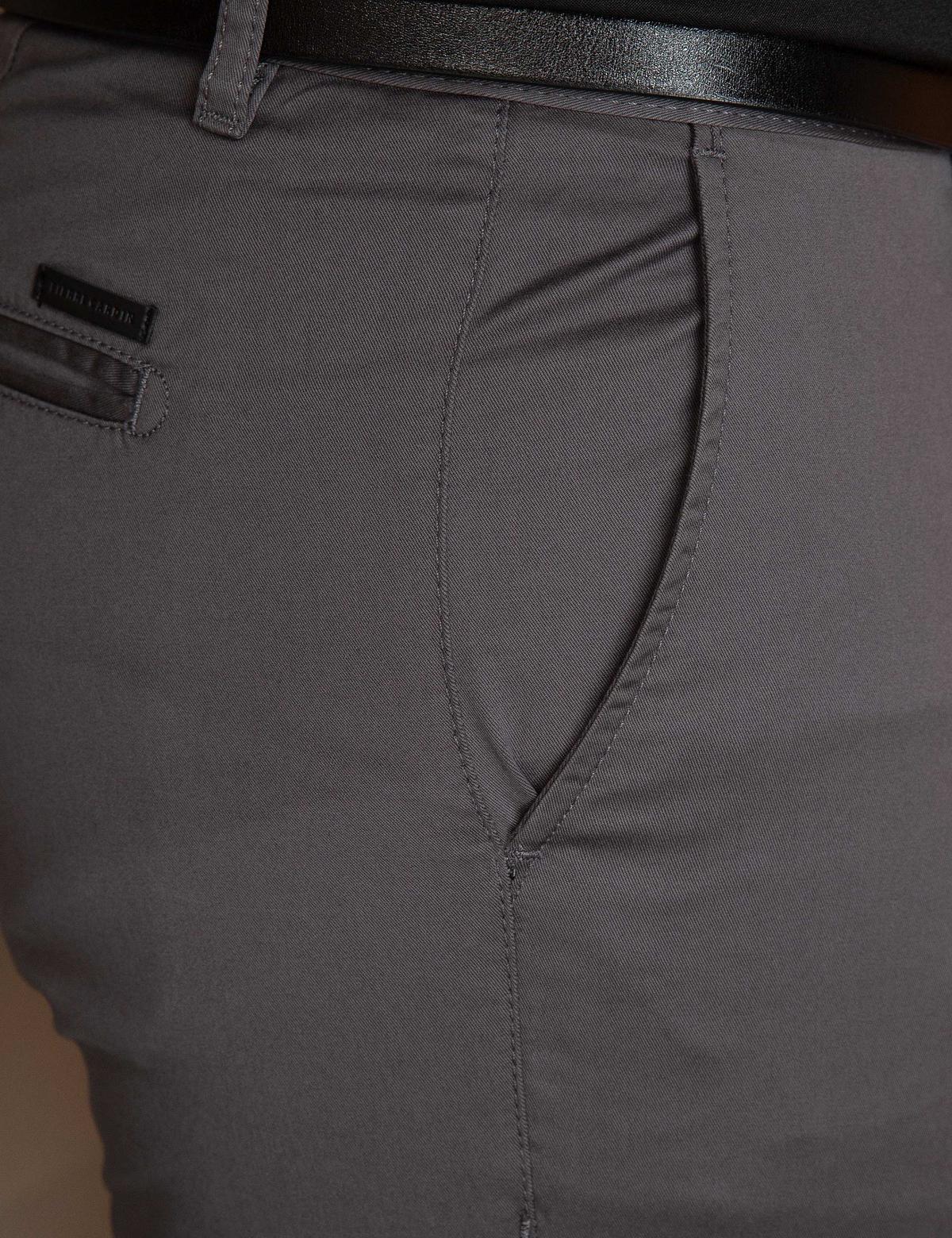 Gri Slim Fit Kanvas Pantolon - 50194244021