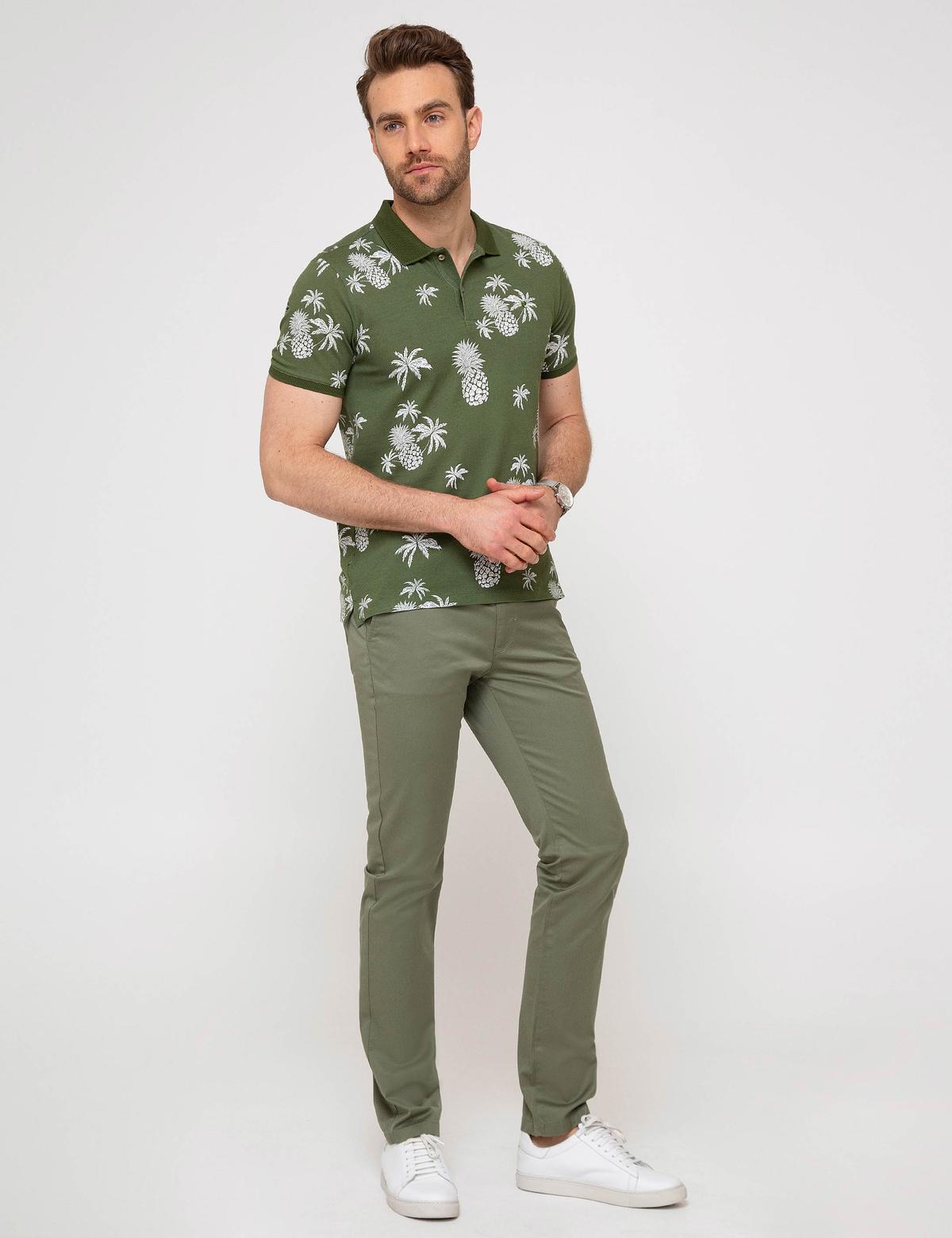 Haki Slim Fit Chino Pantolon - 50170544132