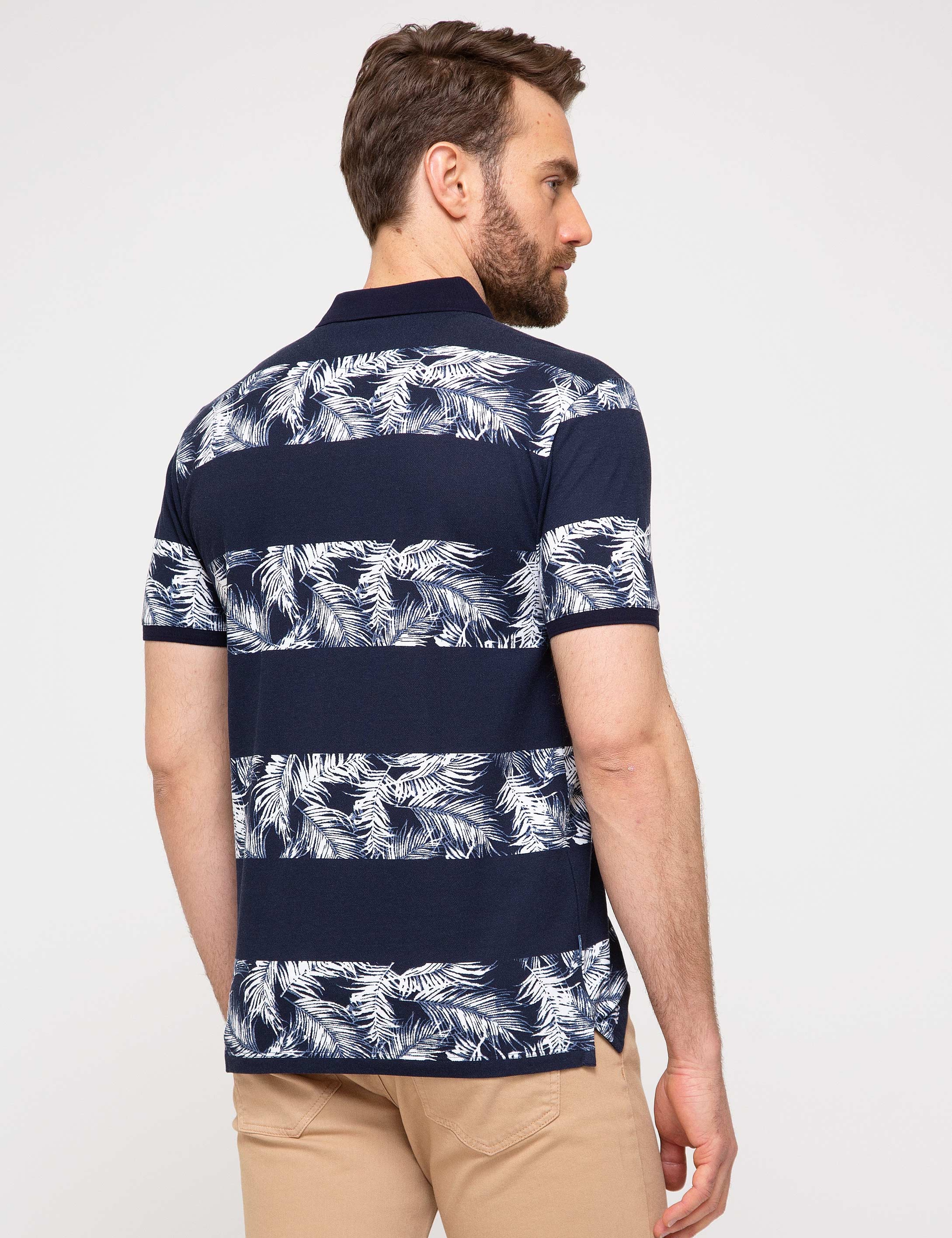 Lacivert Slim Fit Tişört - Image 4