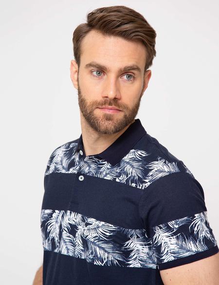 Lacivert Slim Fit Tişört - 50186357001