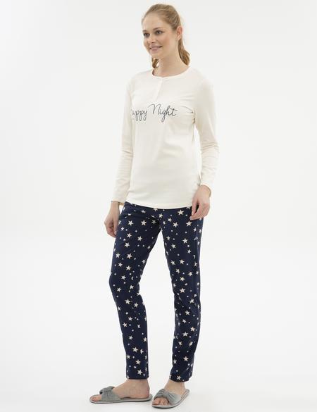 Ekru Pijama Takımı - 50227602005