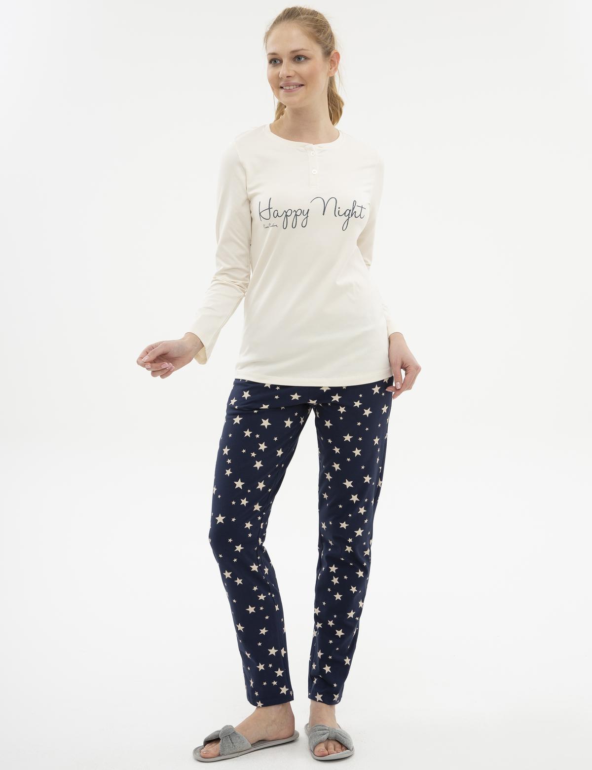 Ekru Pijama Takımı