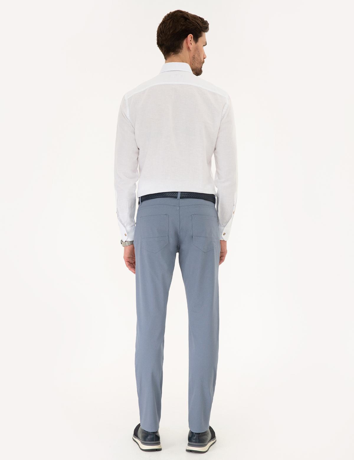 Saks Slim Fit Kanvas Pantolon - 50223128034