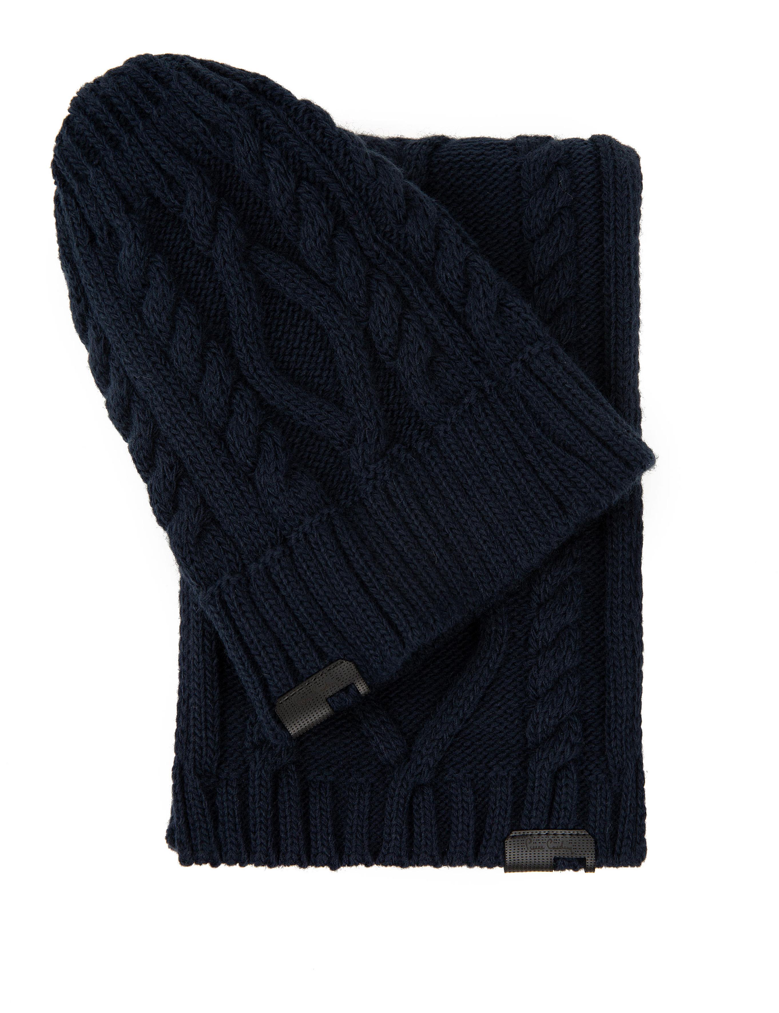 Lacivert Kaşkol Bere Eldiven Takım