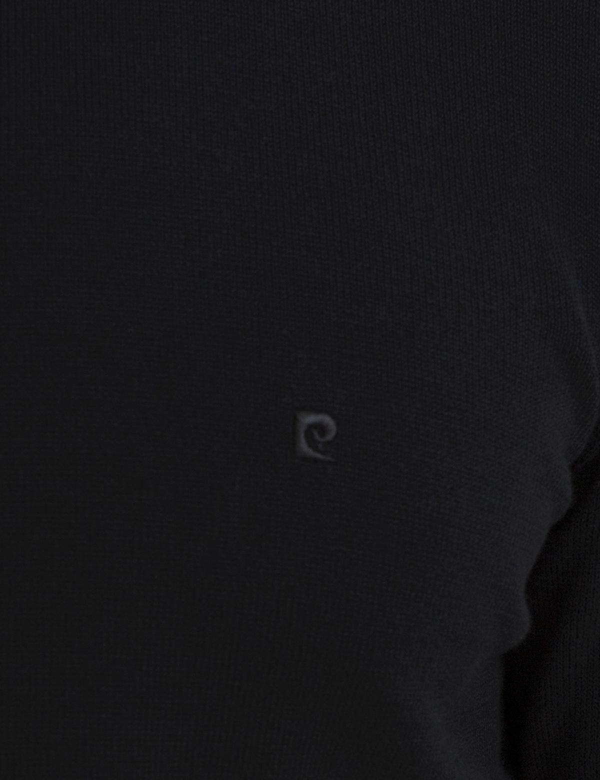 Siyah Slim Fit Yarım Balıkçı Yaka Basic Triko Kazak - 50194207047