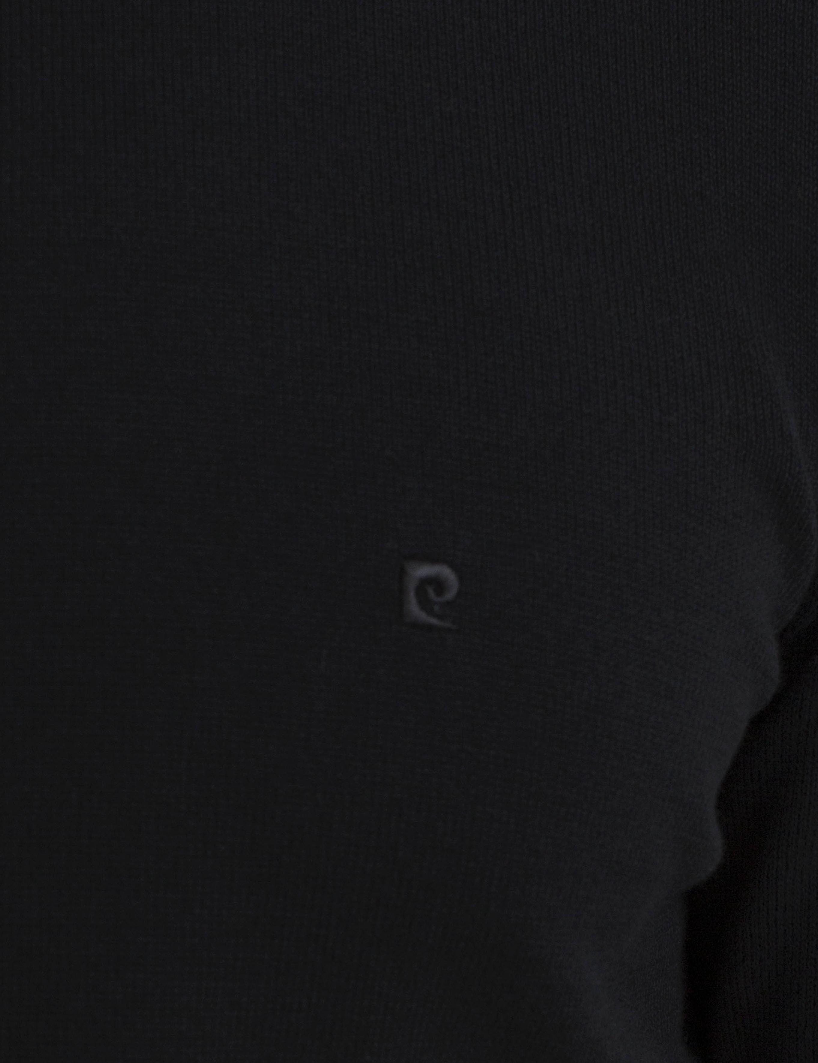 Siyah Slim Fit Yarım Balıkçı Yaka Basic Triko Kazak