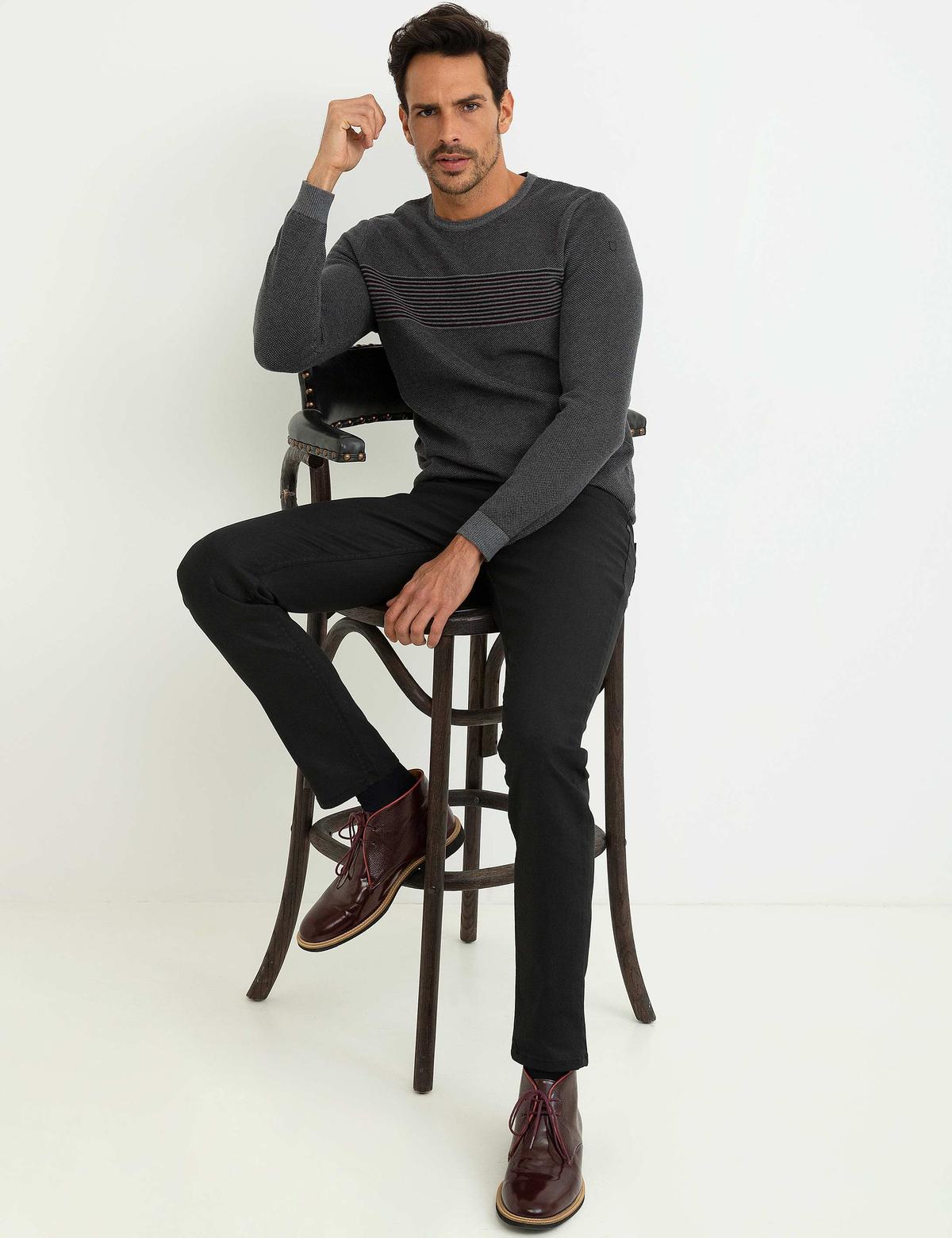 Gri Triko Kazak - 50194100037