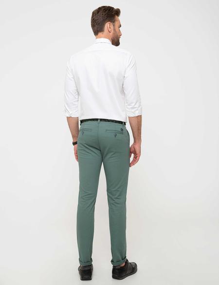 Yeşil Slim Fit Chino Pantolon - 50158219024