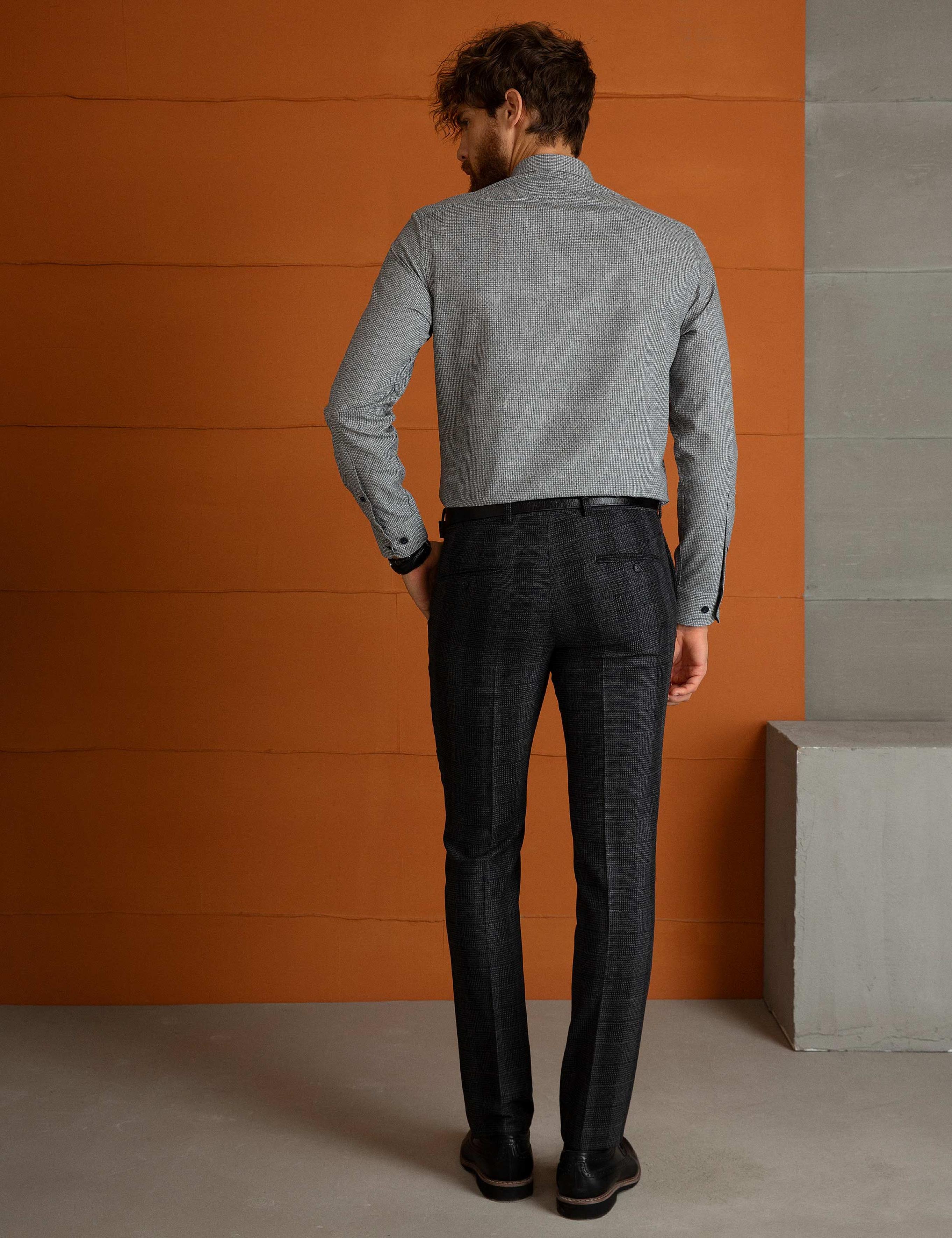 Antrasit Slim Fit Pantolon