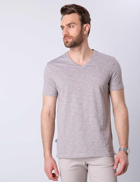 Vizon Slim Fit V Yaka Tişört - 50199638035