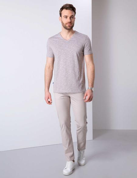 Vizon Slim Fit V Yaka Tişört - 50199638035