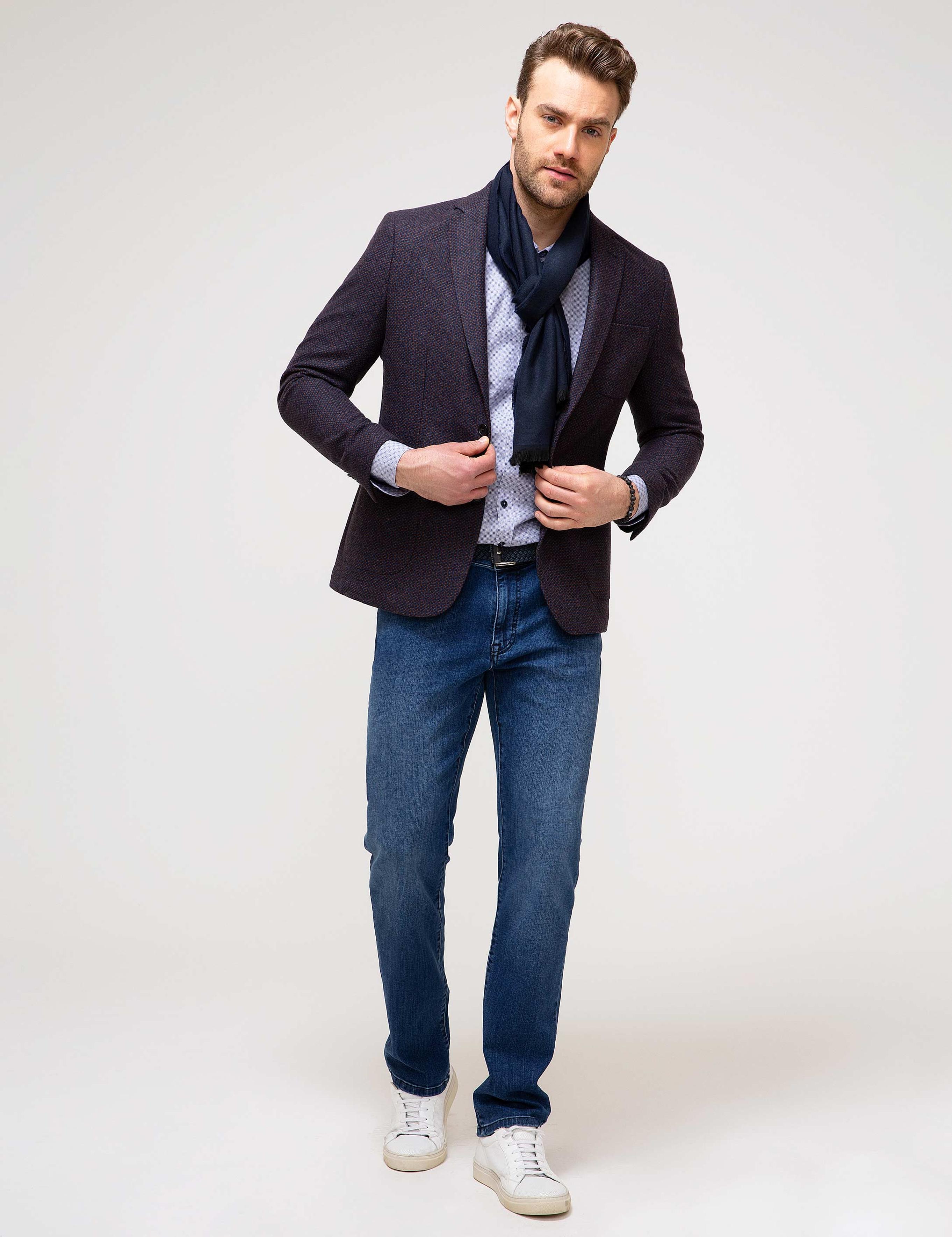 Lacivert Slim Fit Ceket