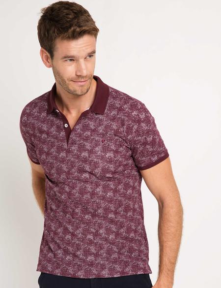 Bordo Slim Fit Polo Yaka T-Shirt - 50187658026