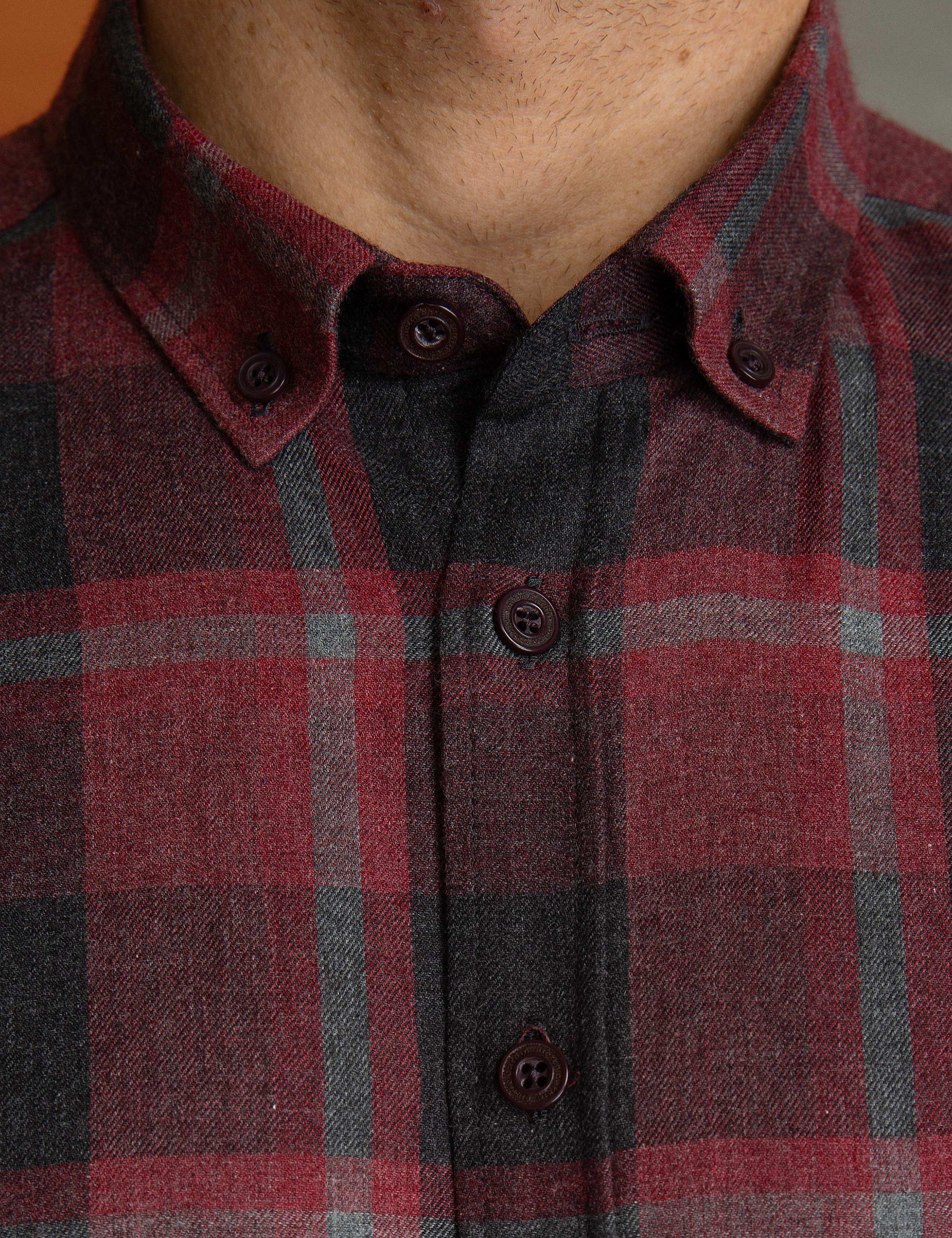 Bordo Slim Fit Gömlek - Image 4