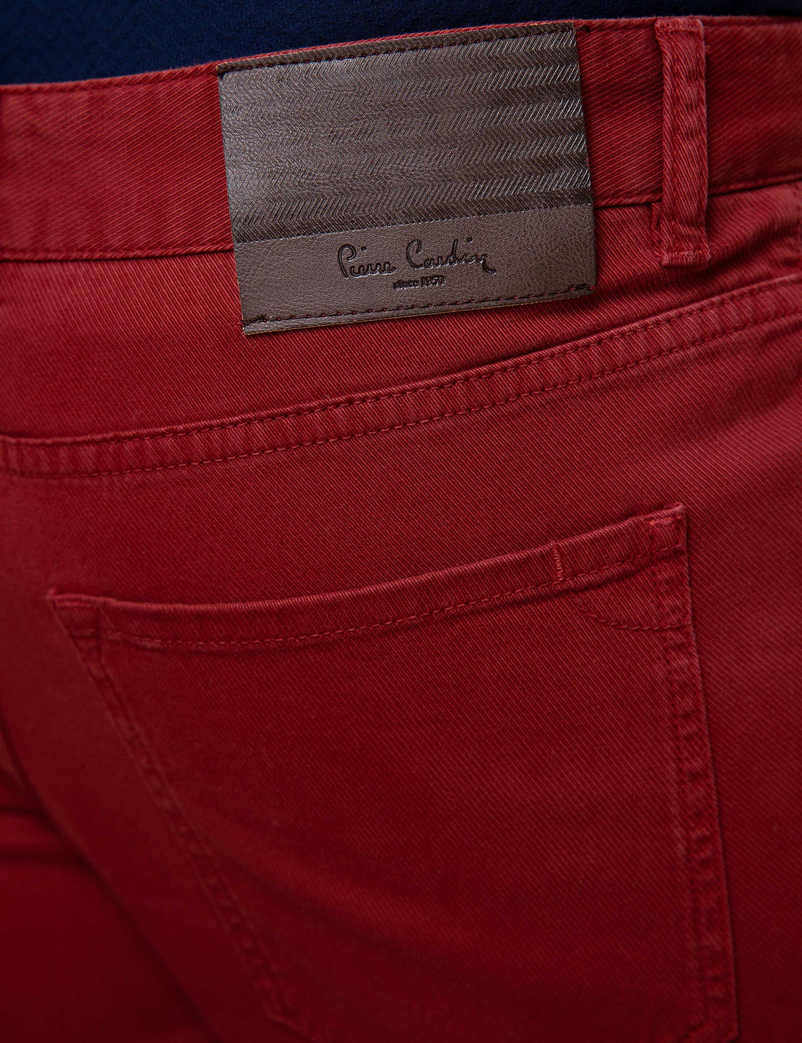 Kırmızı Slim Fit Chino Pantolon