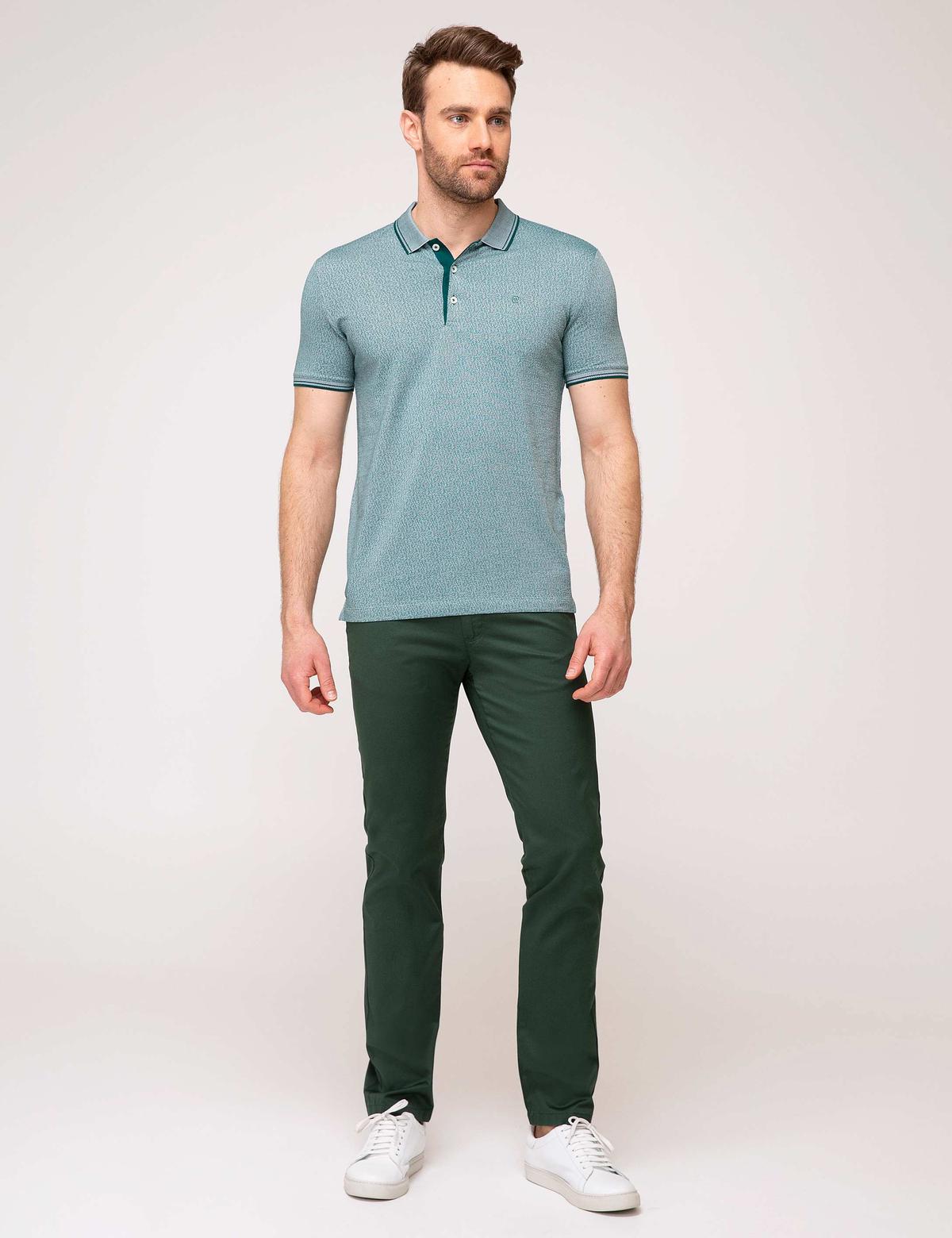 Koyu Yeşil Slim Fit Chino Pantolon