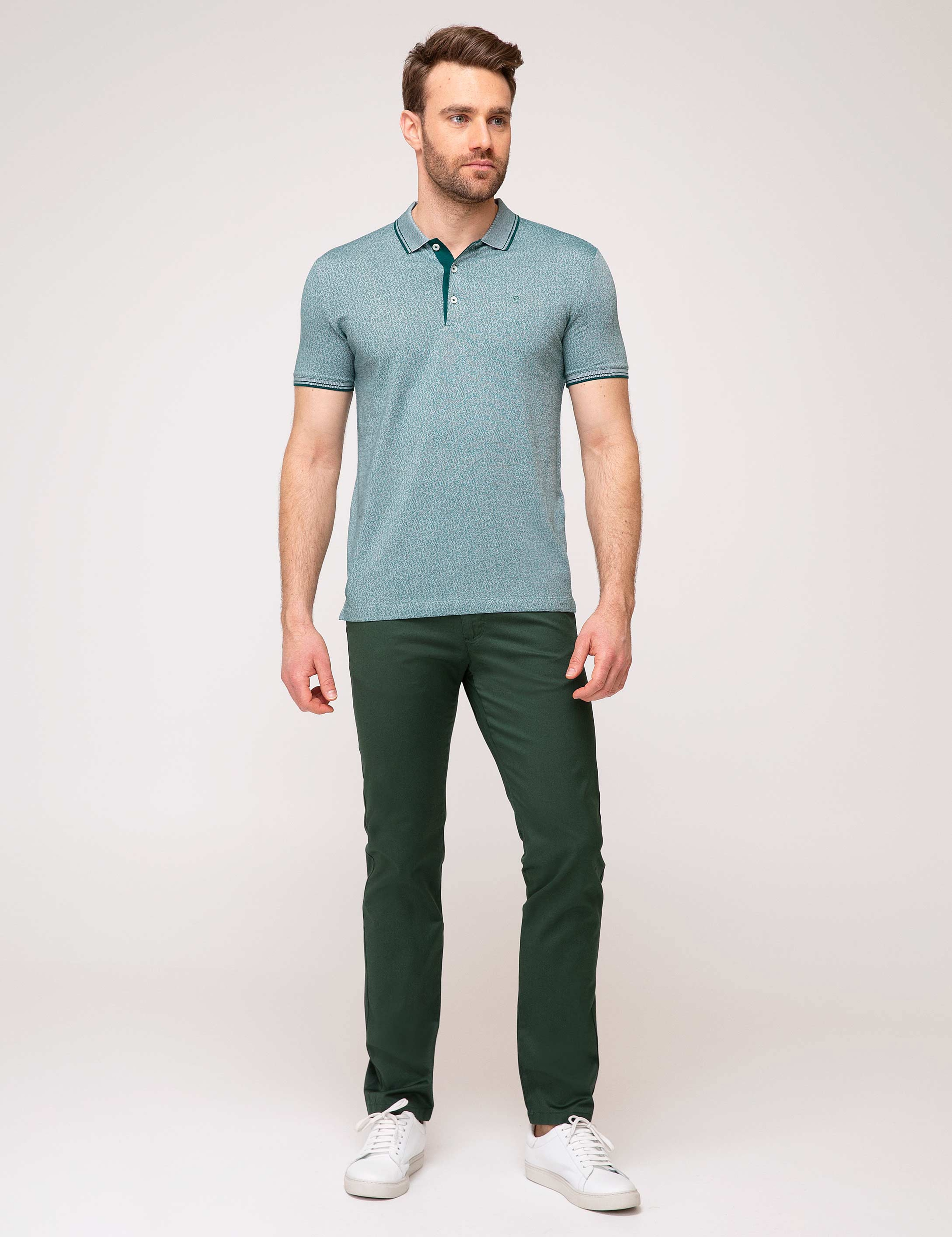 Koyu Yeşil Slim Fit Chino Pantolon