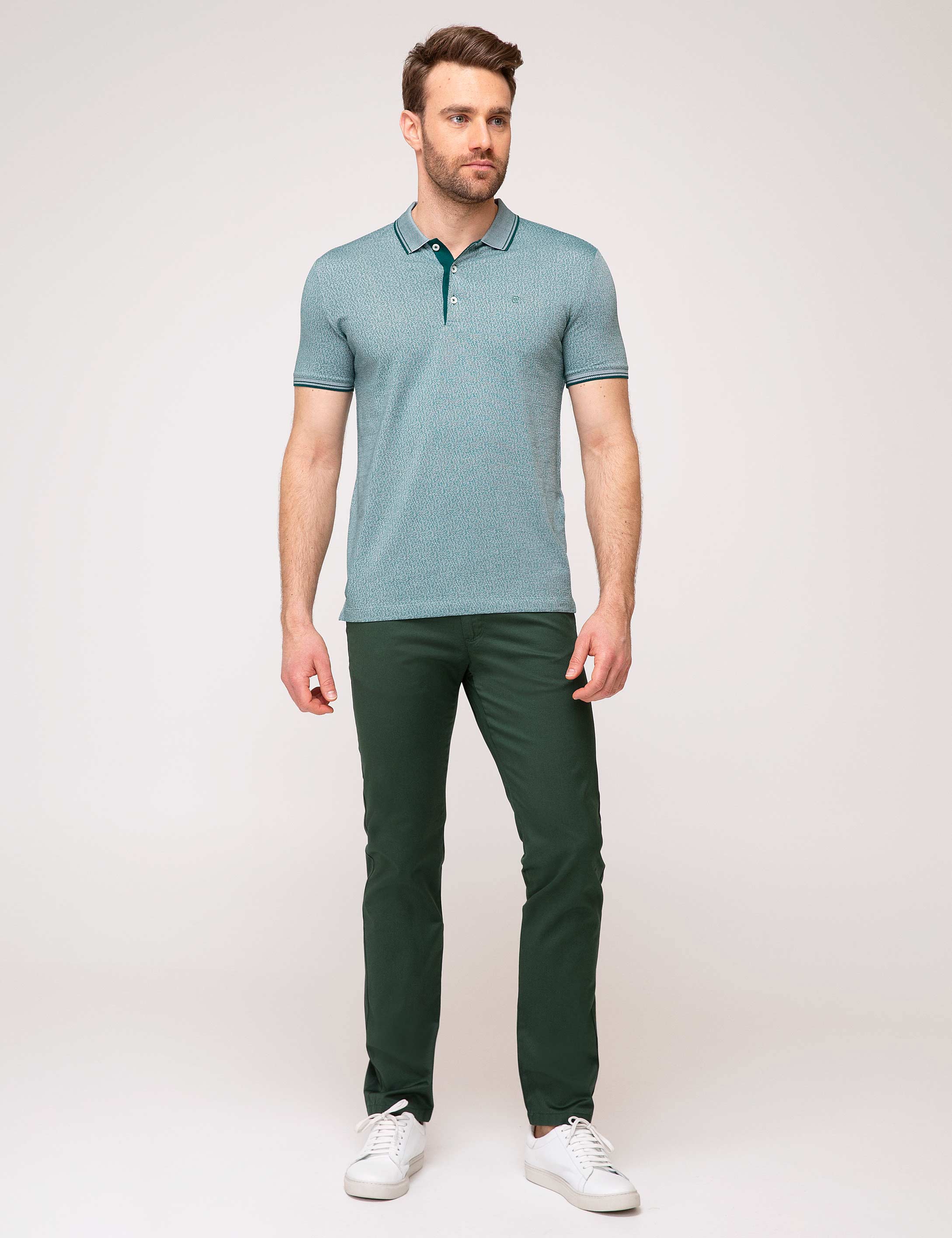 Koyu Yeşil Slim Fit Chino Pantolon