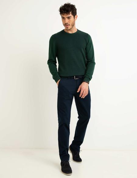 Lacivert Slim Fit Chino Pantolon - 50154741017