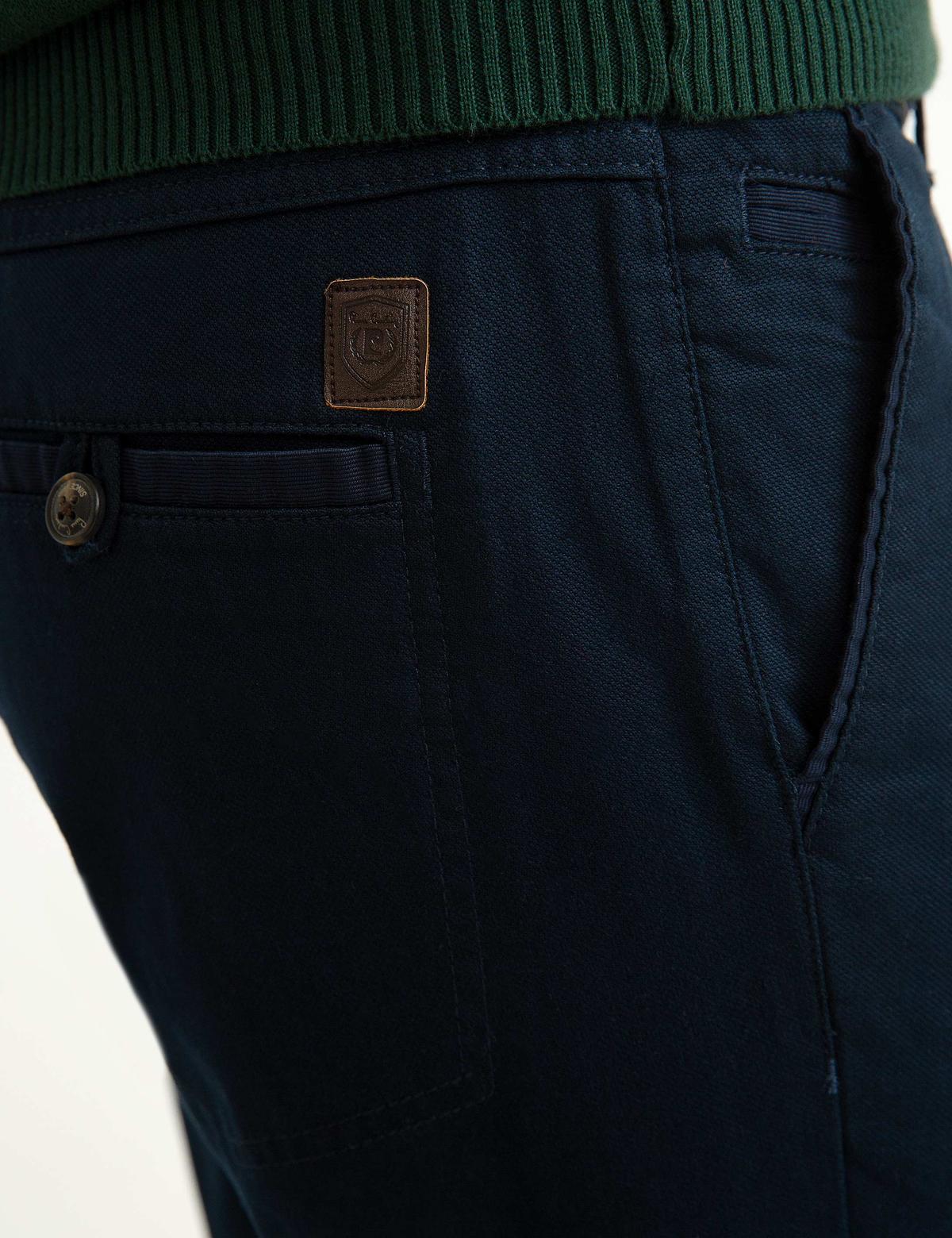 Lacivert Slim Fit Chino Pantolon - 50154741017