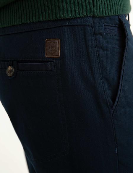 Lacivert Slim Fit Chino Pantolon - 50154741017