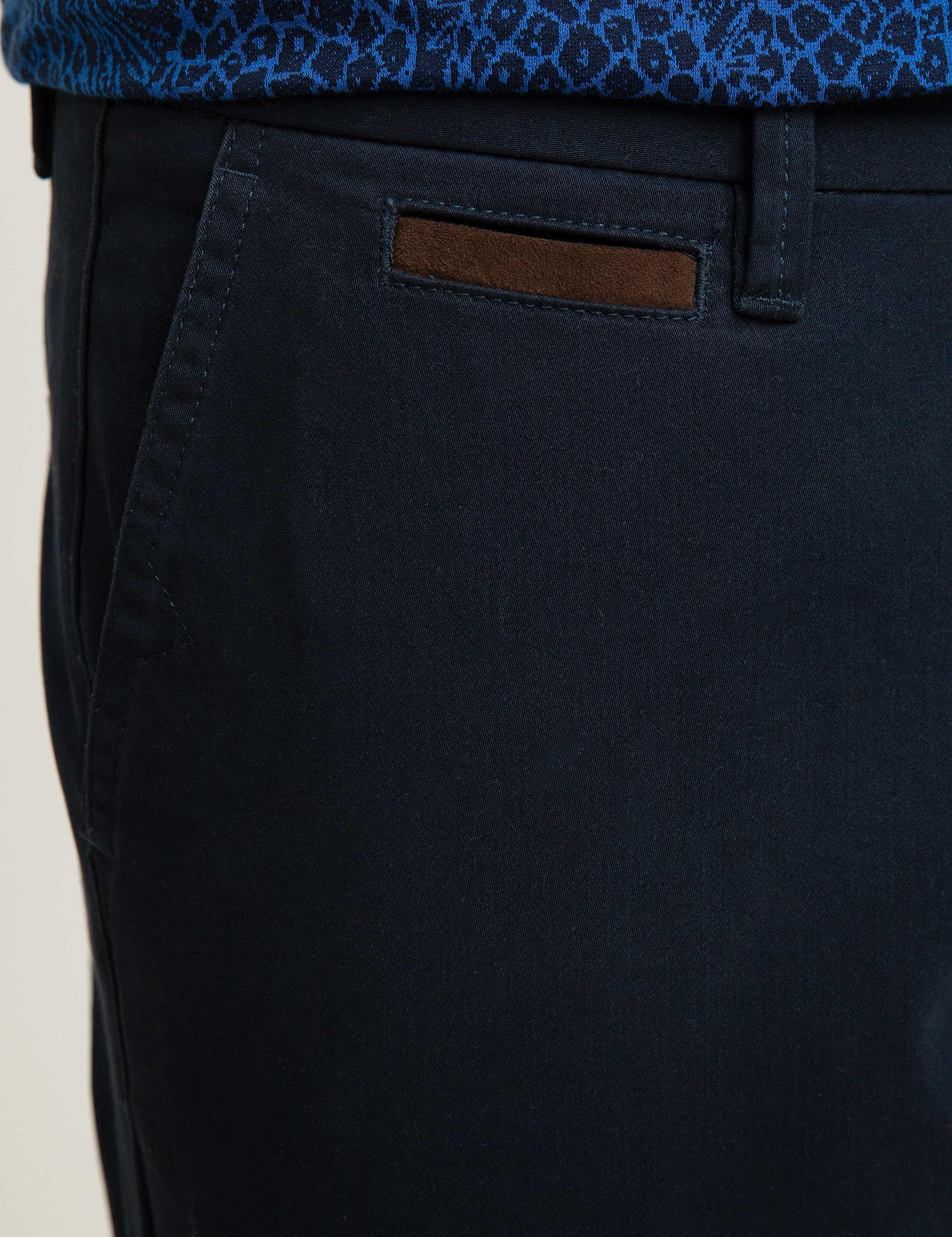 Lacivert Slim Fit Chino Pantolon