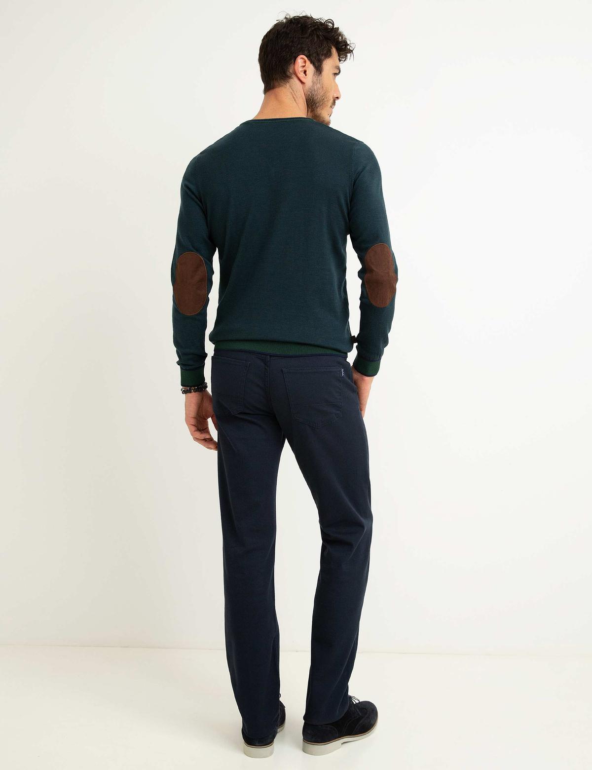 Lacivert Slim Fit Chino Pantolon - 50155646001