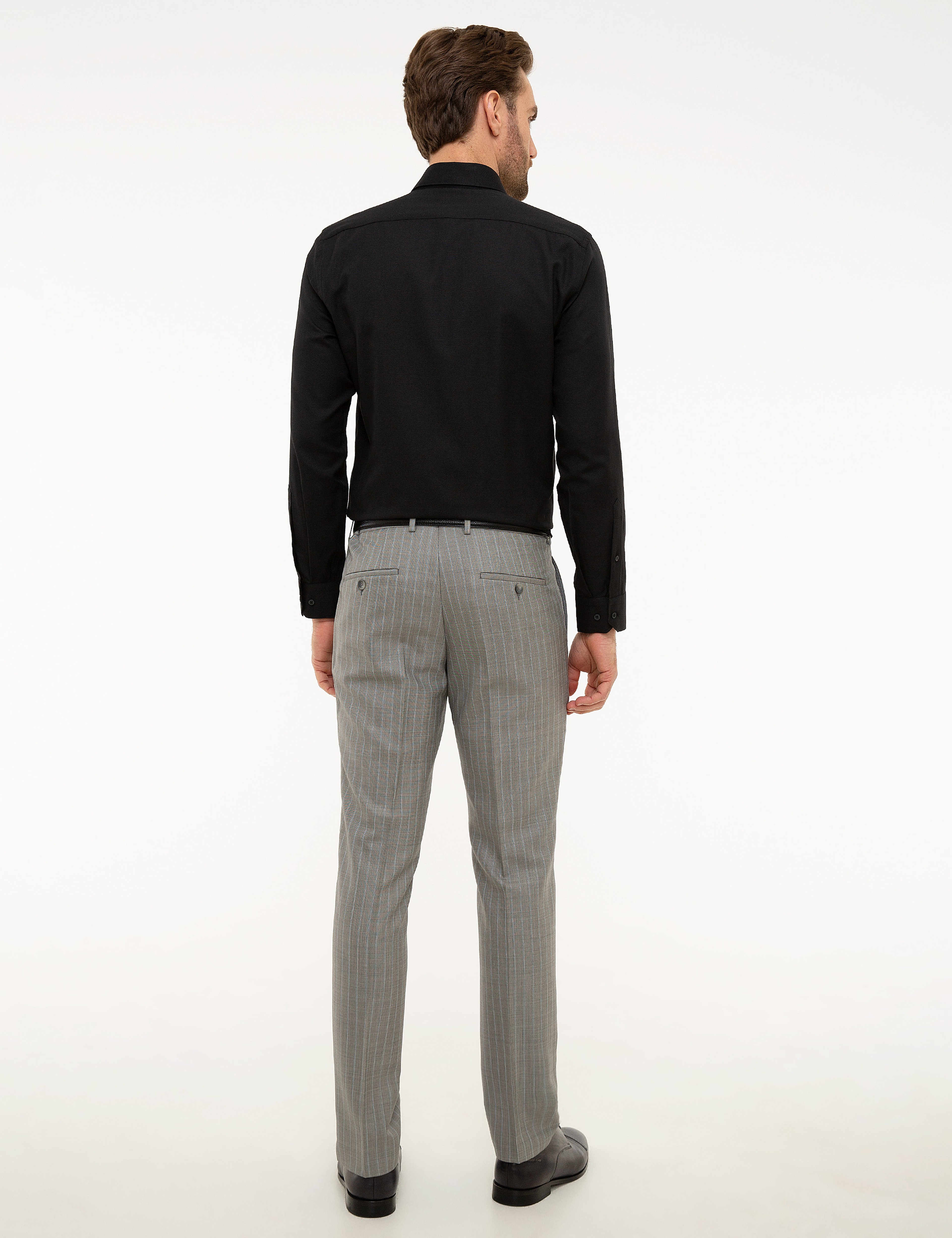 Gri Slim Fit Pantolon - Image 3