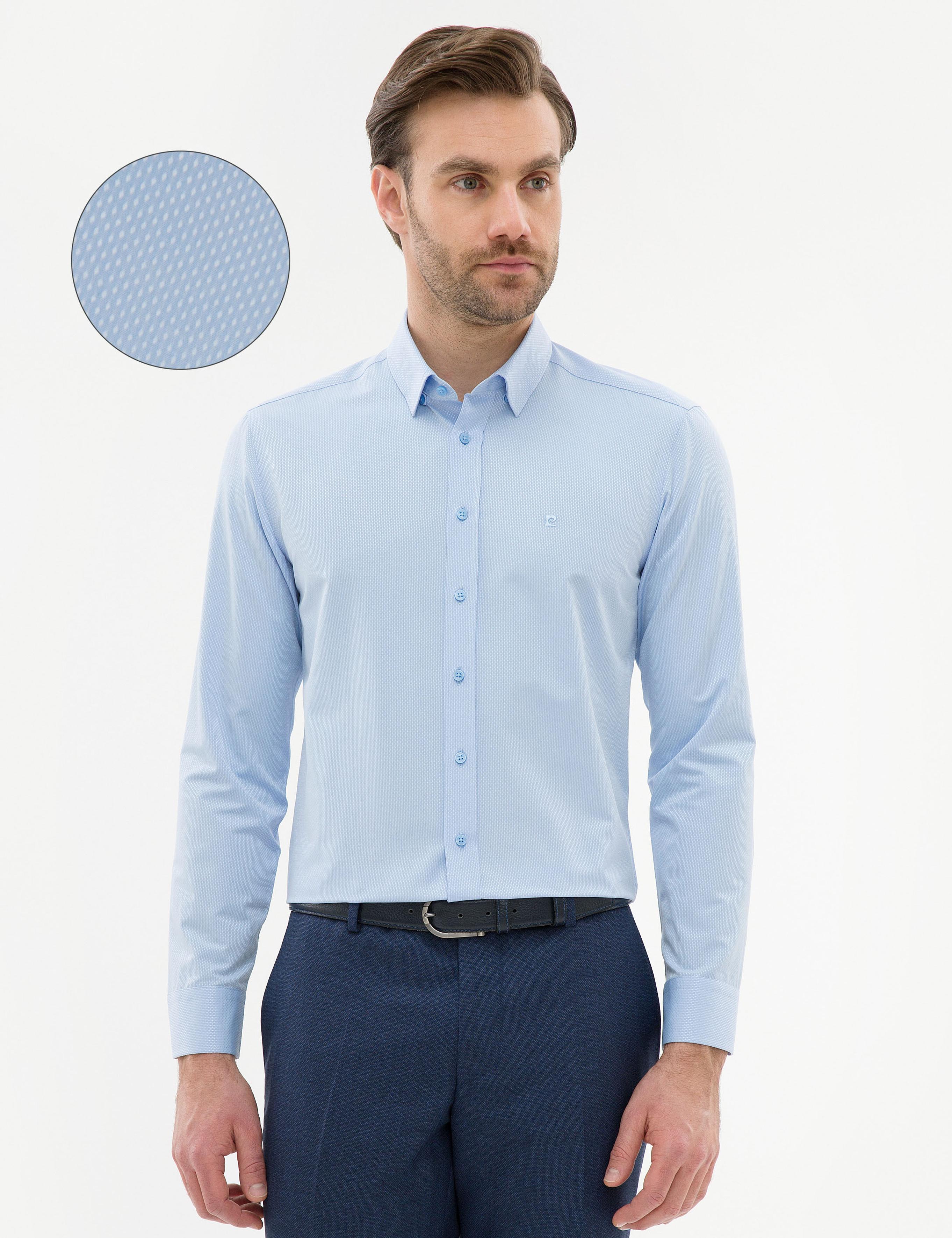 Mavi Slim Fit Uzun Kollu Gömlek