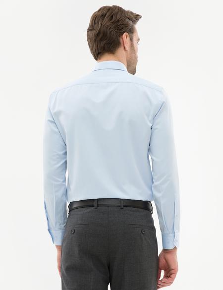 Açık Mavi Slim Fit Basic Gömlek - 50227059044