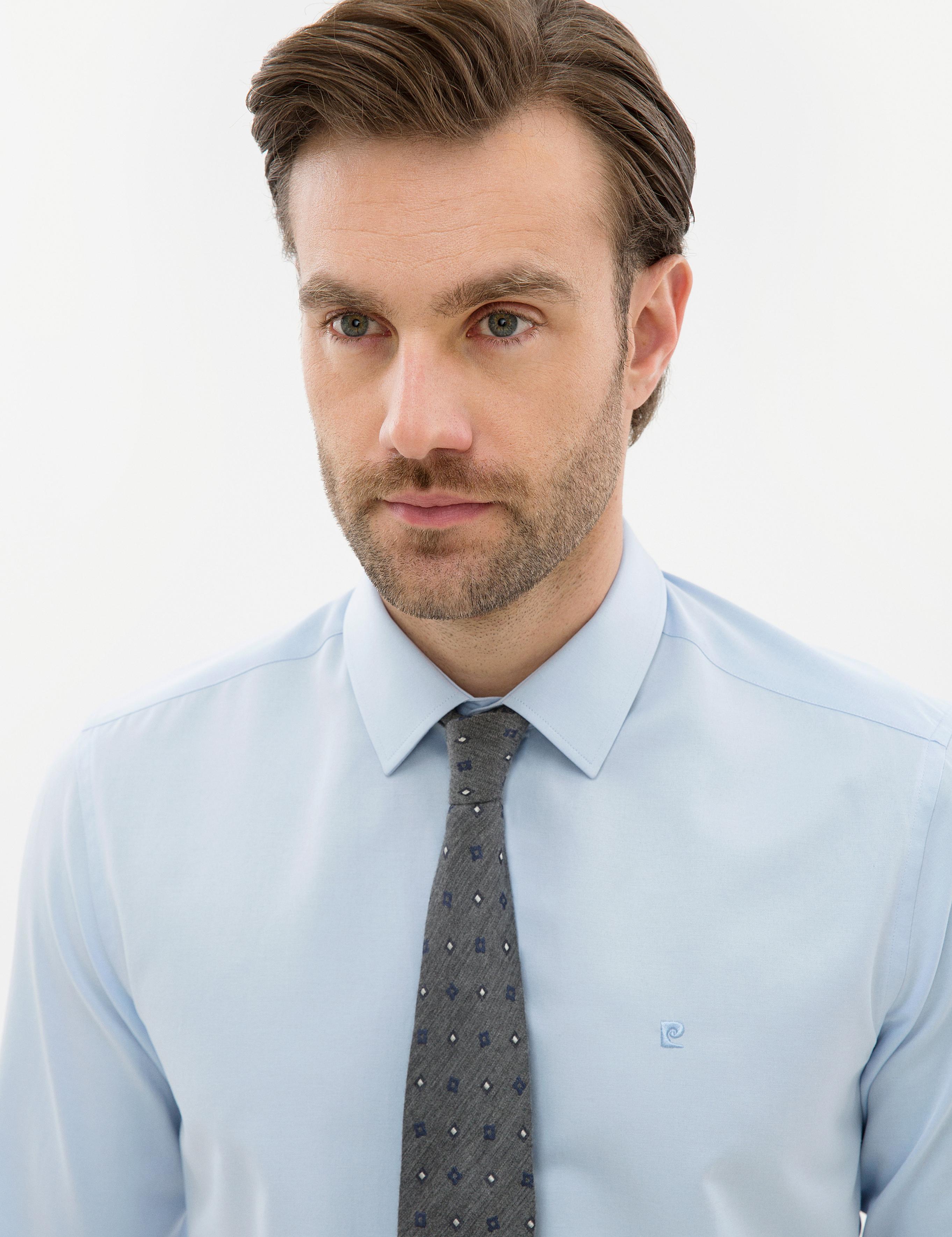 Açık Mavi Slim Fit Basic Gömlek