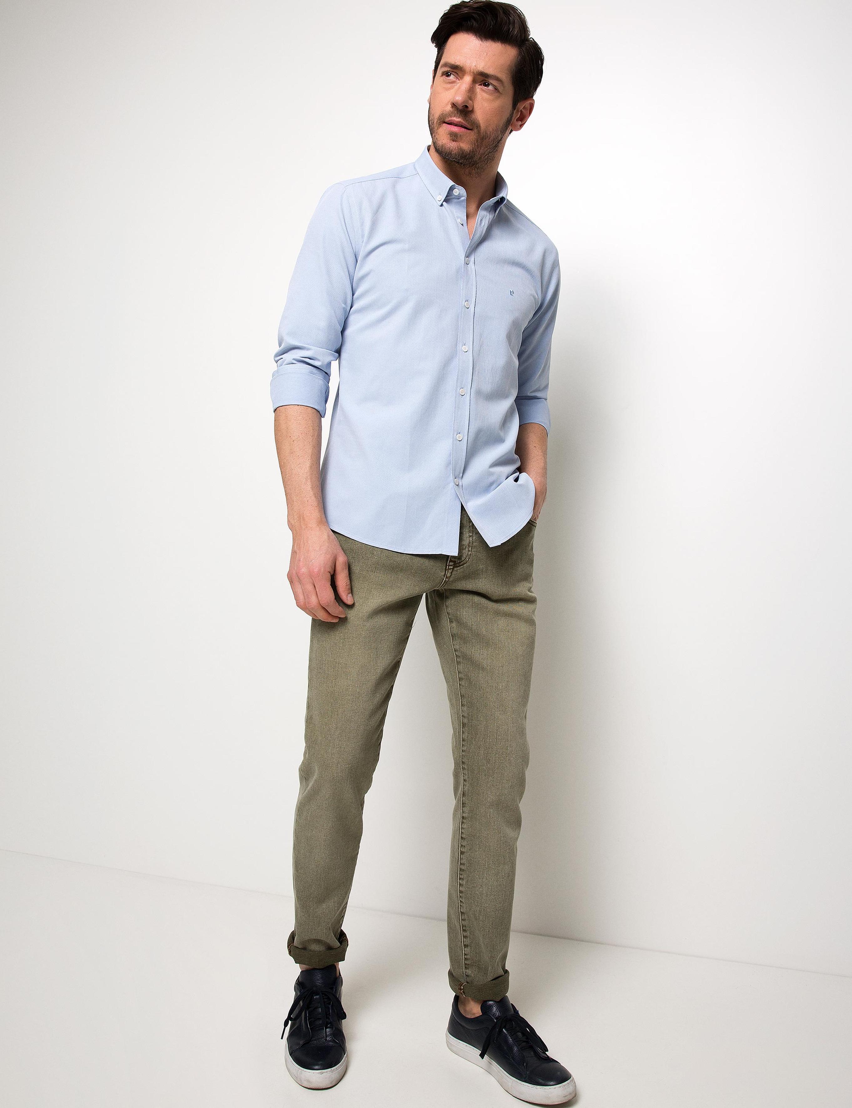 Açık Mavi Slim Fit Gömlek