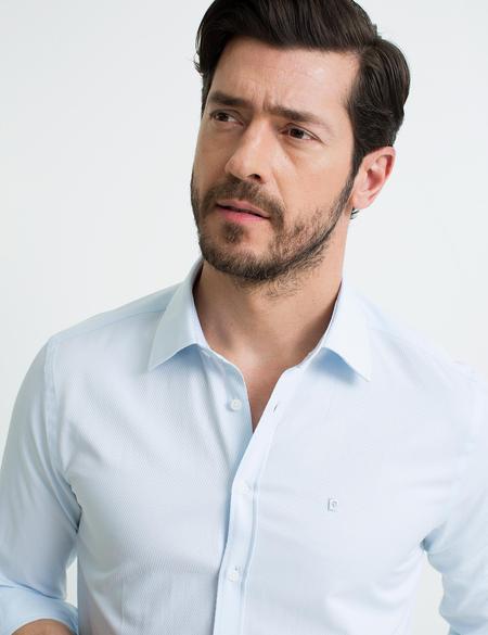 Açık Mavi Slim Fit Gömlek - 50189436010