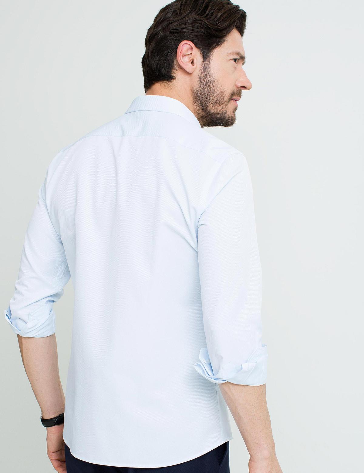 Açık Mavi Slim Fit Gömlek - 50189436010