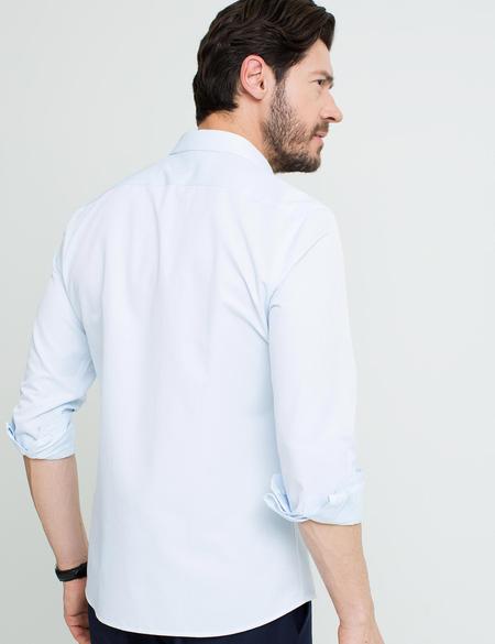 Açık Mavi Slim Fit Gömlek - 50189436010