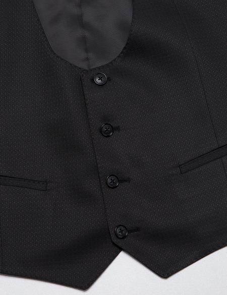 Siyah Yelekli Damatlık Smokin - 50185630011