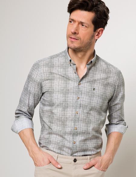 Haki Slim Fit Gömlek - 50186206046