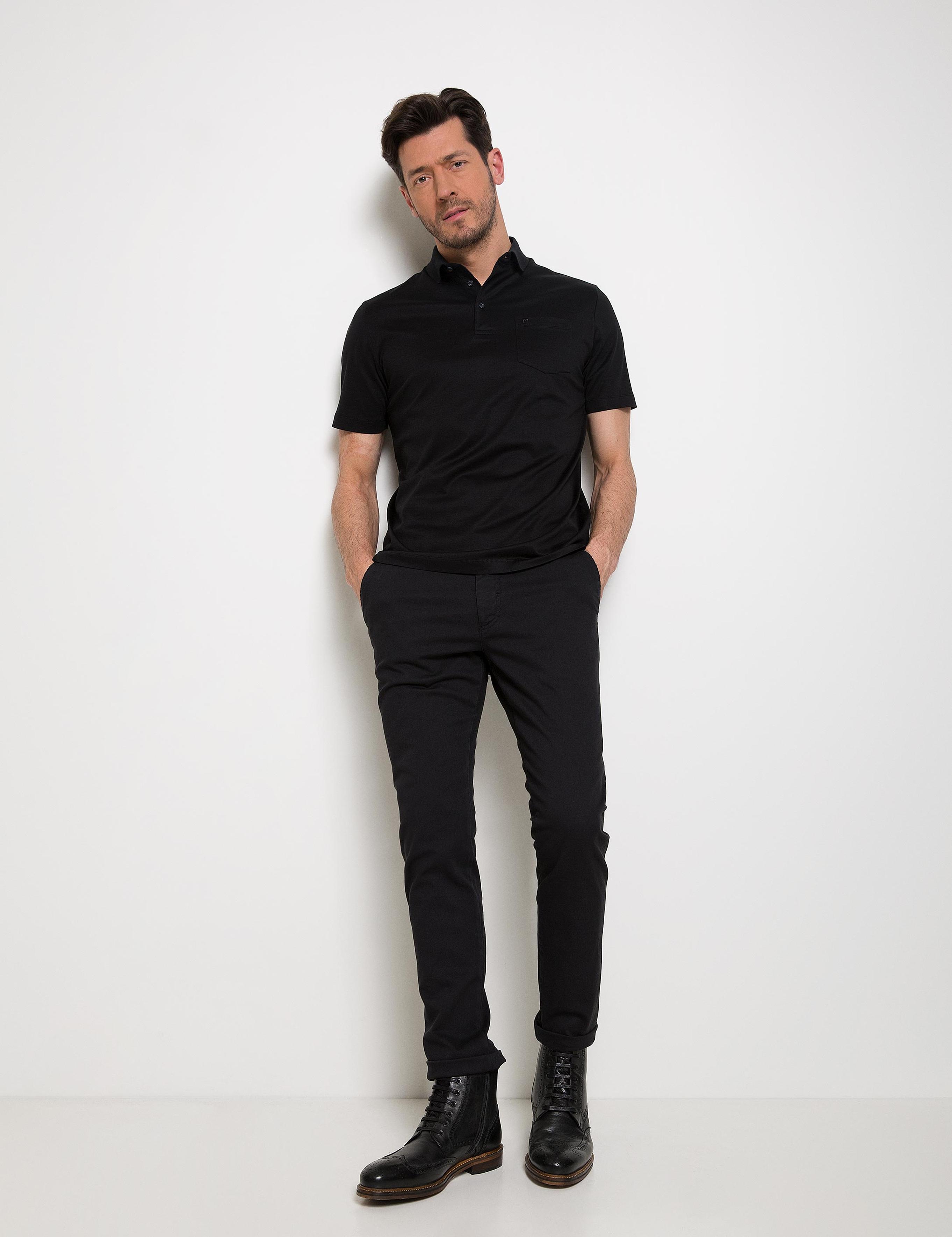 Siyah Slim Fit Chino Pantolon