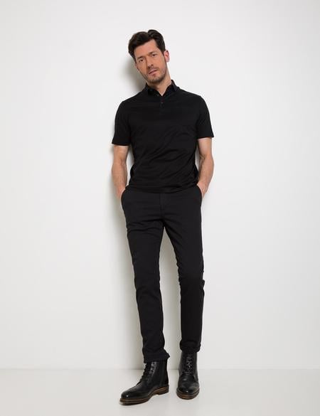 Siyah Slim Fit Chino Pantolon - 50189165013