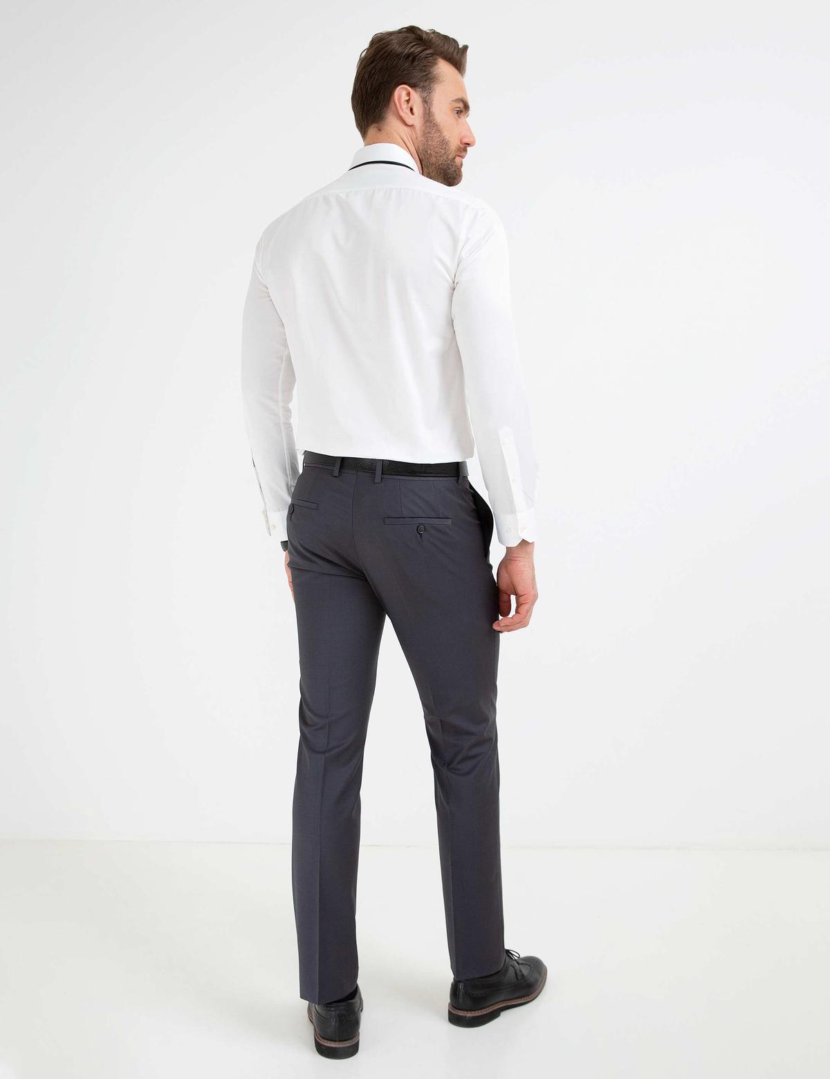 Gri Slim Fit Pantolon - 50189267043