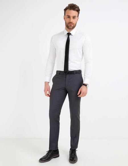 Gri Slim Fit Pantolon - 50189267043