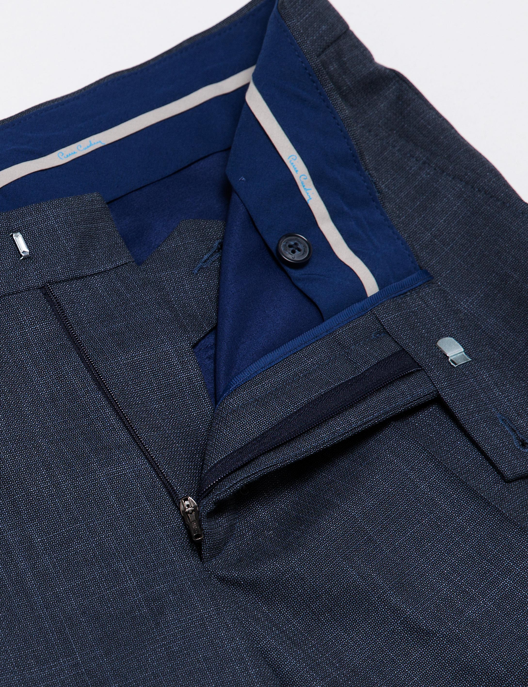 Lacivert Slim Fit Kumaş Pantolon - Image 3