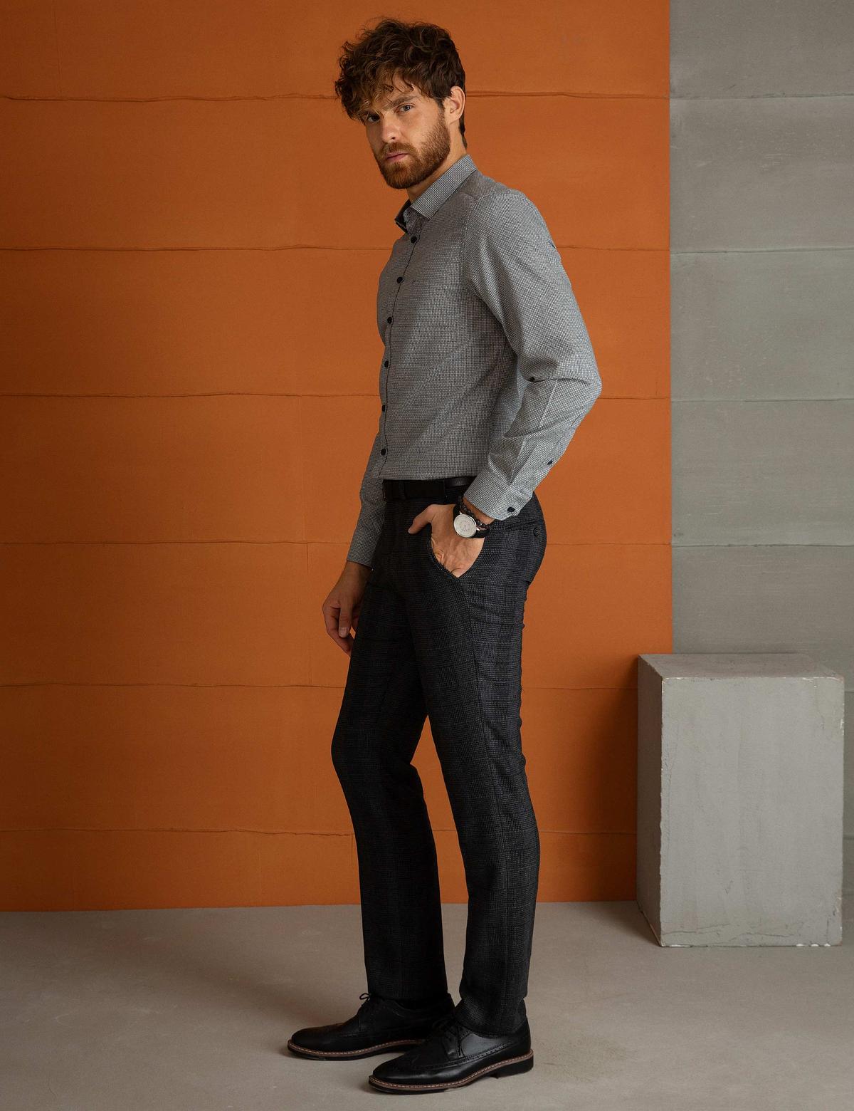 Antrasit Slim Fit Pantolon - 50194513014