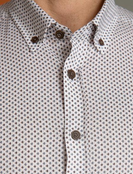 Bej Slim Fit Gömlek - 50202429002