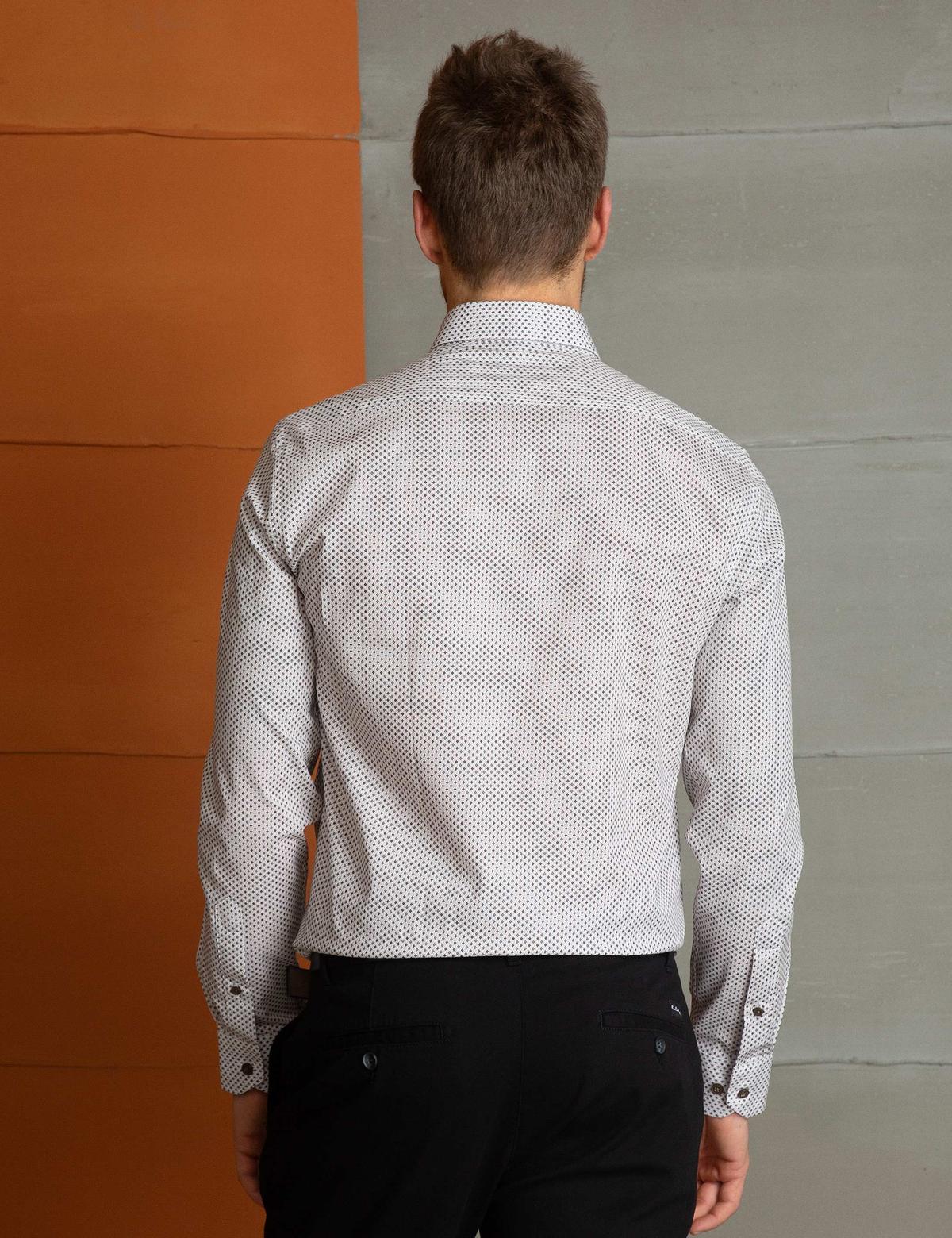 Bej Slim Fit Gömlek - 50202429002