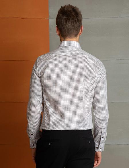 Bej Slim Fit Gömlek - 50202429002