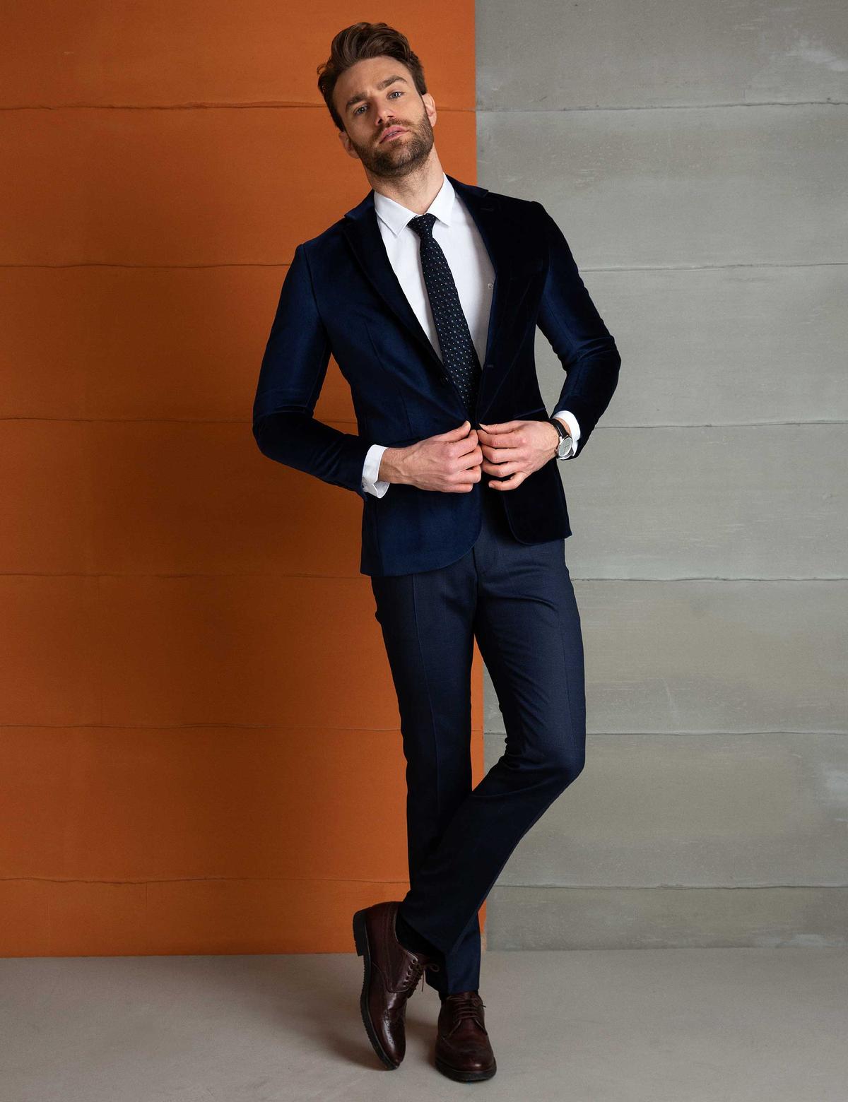 Lacivert Slim Fit Ceket - 50208498038