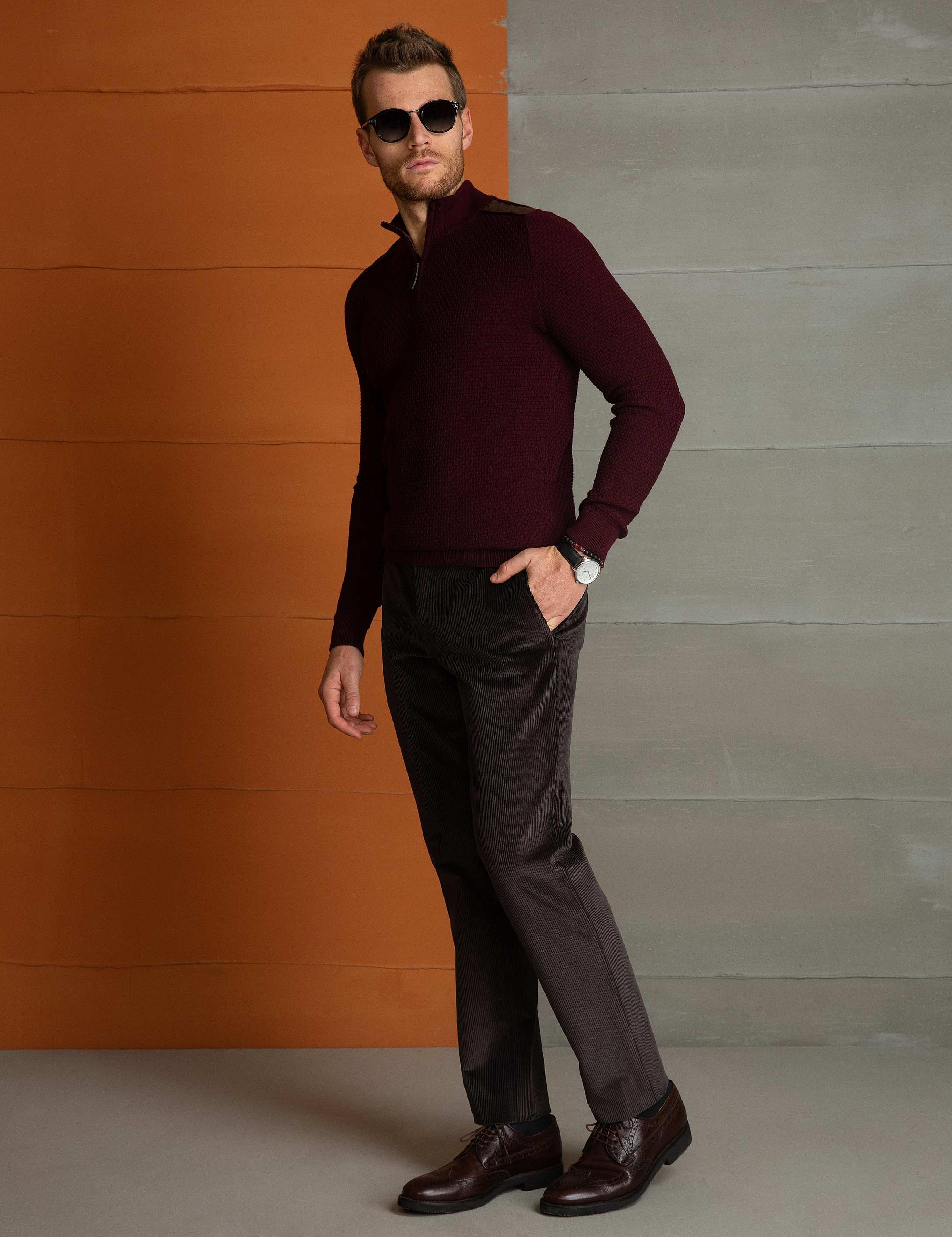 Kahverengi Slim Fit Pantolon