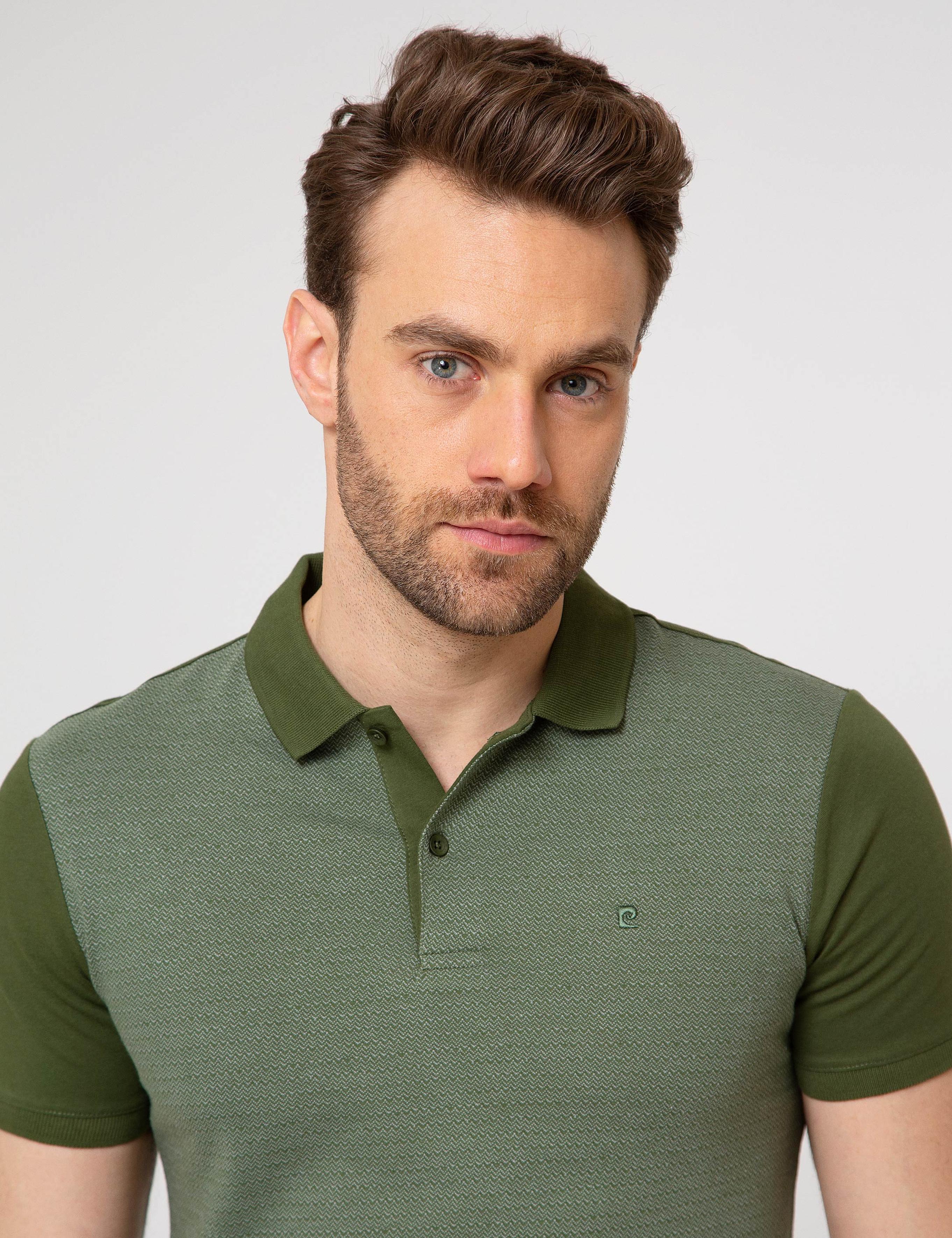 Yeşil Slim Fit Tişört